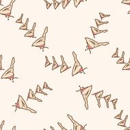 Water Sports cartoon seamless pattern background N15