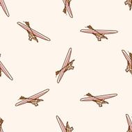 Water Sports cartoon seamless pattern background N18