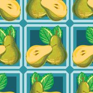 pattern of pear and slices