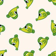 fish cartoon seamless pattern background N11