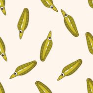 fish cartoon seamless pattern background N14