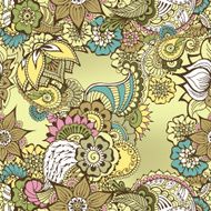 Mehndy flowers pattern N40