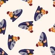 Water Sports cartoon seamless pattern background N27