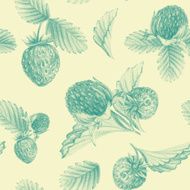 Seamless pattern with strawberries N6