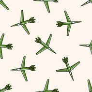 transportation airplane cartoon seamless pattern background N22
