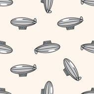 transportation airplane cartoon seamless pattern background N24