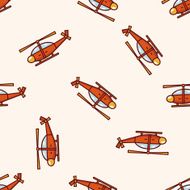 transportation Helicopters cartoon seamless pattern background N5