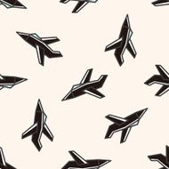 transportation airplane cartoon seamless pattern background N29