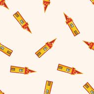 Building house tower cartoon seamless pattern background N4