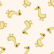 bird cartoon seamless pattern background N14