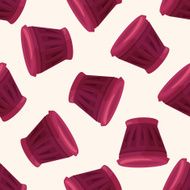 Flower pot cartoon seamless pattern background N7