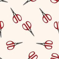 garden shears cartoon seamless pattern background N4
