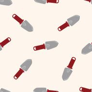 gardening shovel cartoon seamless pattern background N19