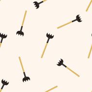 gardening shovel cartoon seamless pattern background N21