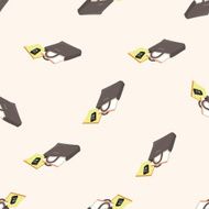 Briefcase cartoon seamless pattern background N3