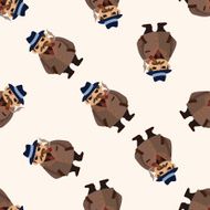 mafia cartoon seamless pattern background N29