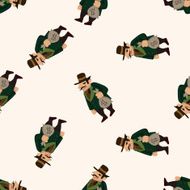 mafia cartoon seamless pattern background N30