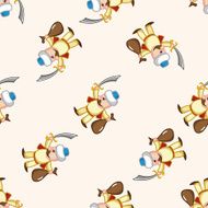 thief cartoon seamless pattern background N32