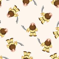thief cartoon seamless pattern background N37