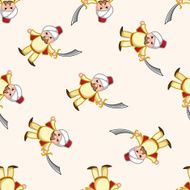 thief cartoon seamless pattern background N38