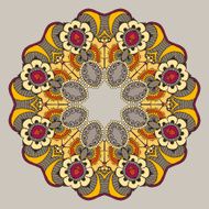 Circular Floral Ornament N10