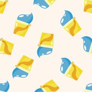 ice cream cartoon seamless pattern background N8