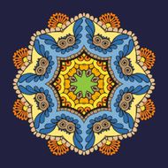 Circular Floral Ornament N11
