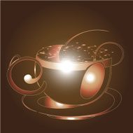 Creative design vector for coffee illustration N3