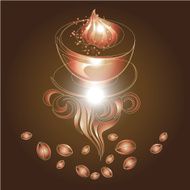 Creative design vector for coffee illustration N4