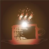 Creative design vector for coffee illustration N15