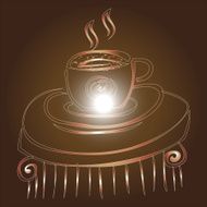 Creative design vector for coffee illustration N18