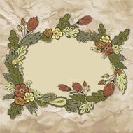 frame of flowers N9