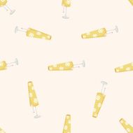 Home appliances theme lamp cartoon seamless pattern background N7