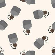 climbing equipment cartoon seamless pattern background N13