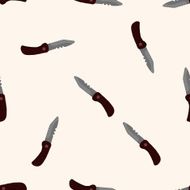 climbing equipment cartoon seamless pattern background N15