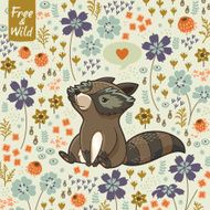 Funny little raccoon N2
