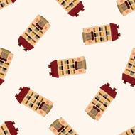 Building house cartoon seamless pattern background N15