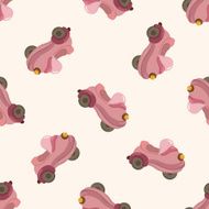 transportation car cartoon seamless pattern background N25