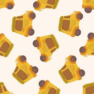 transportation car cartoon seamless pattern background N26