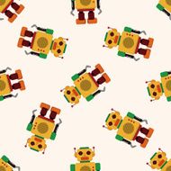 robot cartoon seamless pattern background N50