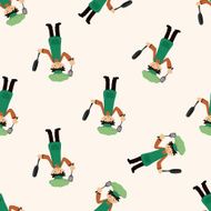 chef cartoon seamless pattern background N49