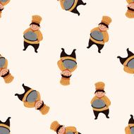 chef cartoon seamless pattern background N50