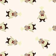 chef cartoon seamless pattern background N54