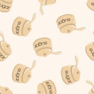 sugar cartoon seamless pattern background