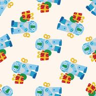 robot cartoon seamless pattern background N58