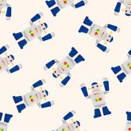 robot cartoon seamless pattern background N60