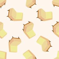 chair cartoon seamless pattern background N15