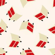 furniture cabinet cartoon seamless pattern background N7