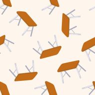 table cartoon seamless pattern background N5
