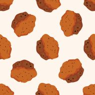 bread cartoon seamless pattern background N28